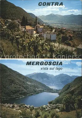 Contra e Mergoscia Vista sul lago Kat. Contra