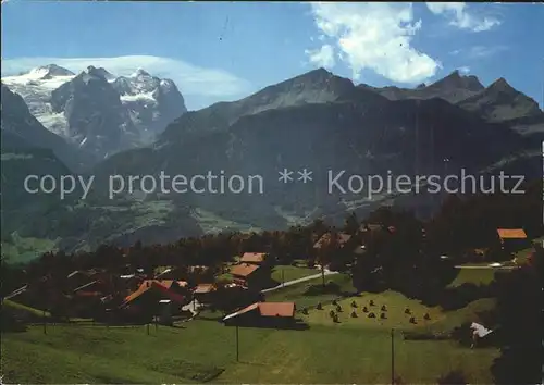 Hasliberg Goldern Wetterhorngruppe Schwarzhorn Kat. Hasliberg Goldern