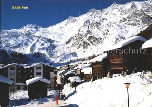 Saas Fee Alphubel Taeschhorn Dom Lenzspitze Kat. Saas Fee