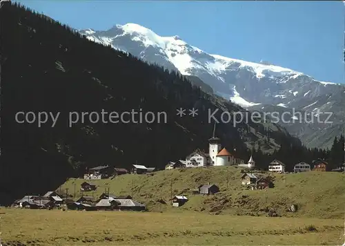 Urnerboden am Klausenpass mit Claridenstock Kat. Urnerboden