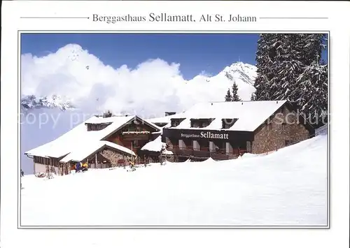 Alt St Johann Berggasthaus Sellamatt Kat. Alt St Johann