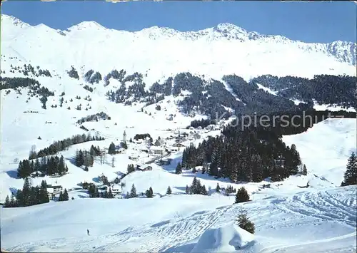 Parpan mit Parpaner Weiss und Rothorn Mittleres Rothorn Kat. Parpan