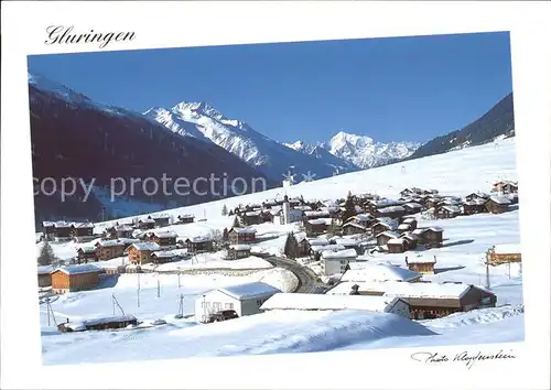 Gluringen mit Weisshorn Kat. Gluringen