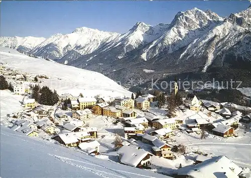 Ftan mit Lischana Gruppe Engadin Bassa Kat. Ftan