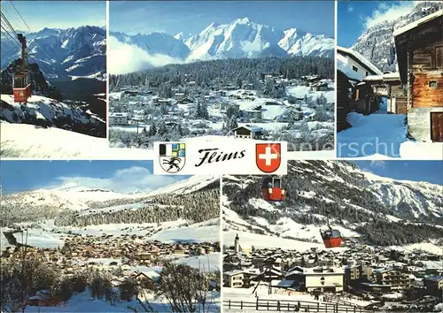 Flims Dorf Cassons Signinagruppe Fidaz Piz Grisch Goldelbahn Stargels Kat. Flims Dorf