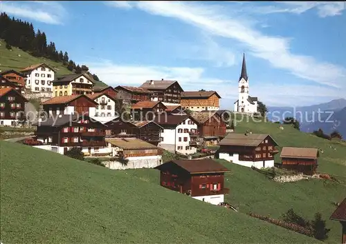 Ladir Ortsblick mit Kirche Kat. Ladir