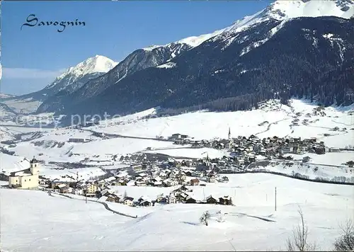 Savognin am Julierpass mit Lenzerhorn Kat. Savognin