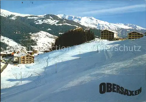 Obersaxen GR Affeier und Cresta gegen die Ringelspitze / Obersaxen /Bz. Surselva