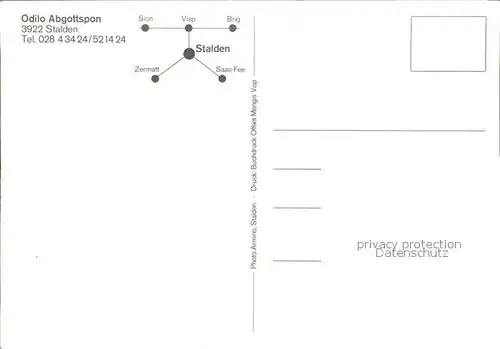 Stalden VS Odilo Abgottspon Kat. Stalden VS