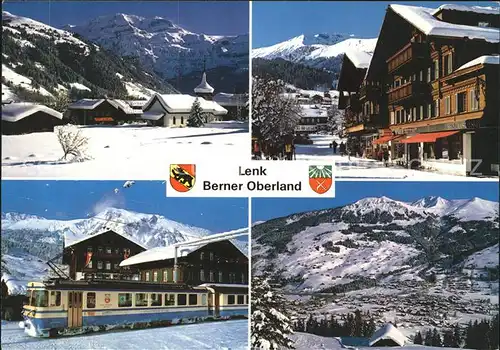 Lenk Simmental Ortsansichten Bahn Panorama  Kat. Lenk Simmental