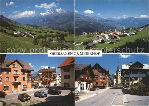 Obersaxen GR Panorama Grosser Meierhof Ortsansicht / Obersaxen /Bz. Surselva