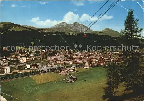 Davos GR Totalansicht Seilbahn Kat. Davos