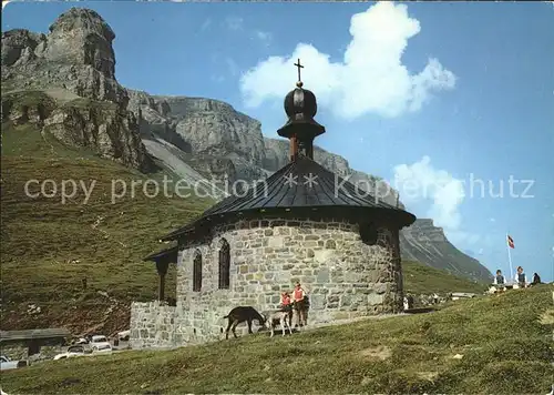 Klausenpass Kapelle mit Maerchenstoeckli Kat. Klausen