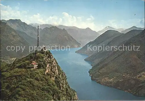 Lugano TI La vetta del San Salvatore e la Val Solda Kat. Lugano