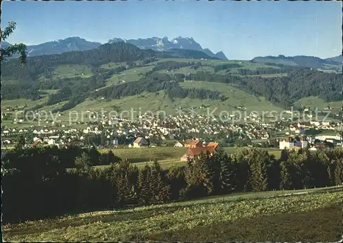 Appenzell IR mit Saentis Kat. Appenzell