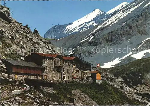 Gemmipass Wallis Berghotel Schwarenberg mit Doldenhoerner Kat. Gemmipass