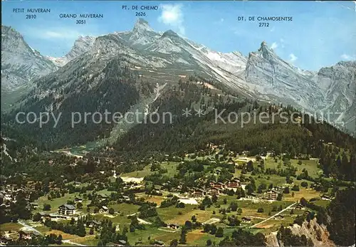 Ovronnaz Station d ete et d hiver Panorama des Alpes Kat. Ovronnaz