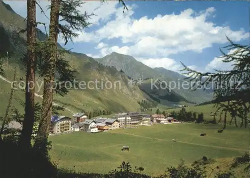 Samnaun Dorf Panorama Kat. Samnaun Dorf