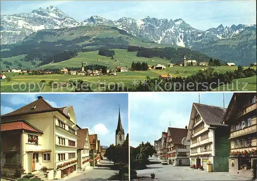 Hemberg SG Panorama mit Dorfmotiven / Hemberg /Bz. Toggenburg