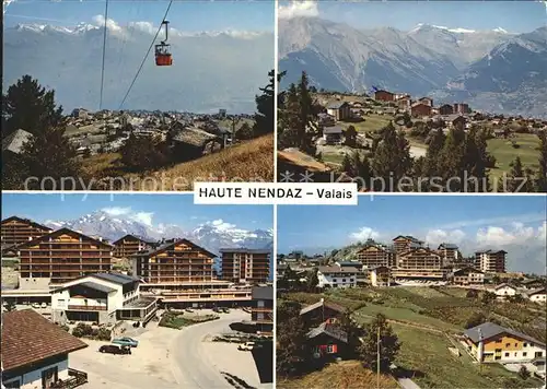 Haute Nendaz Panorama Seilbahn Ortsansichten Kat. Haute Nendaz