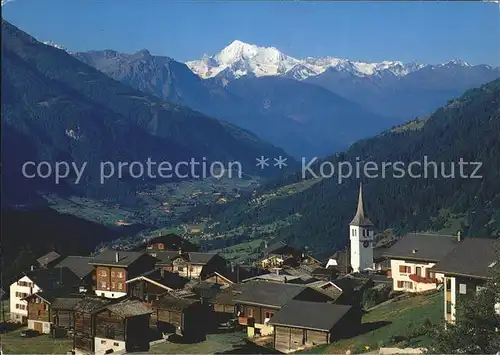 Bellwald mit Weisshorn Kat. Bellwald