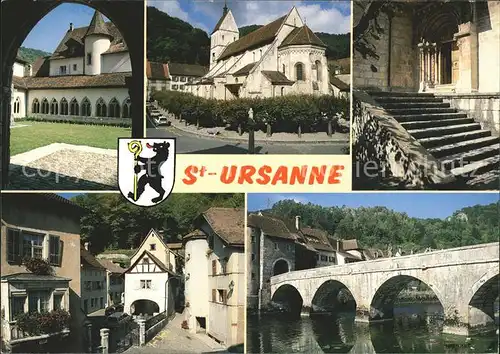 St Ursanne Kloster Stift Treppenaufgang Bruecke Kat. St Ursanne