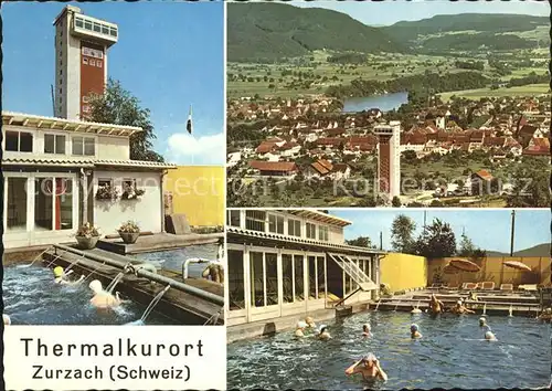 Zurzach Thermalbad Schwimmbecken Totalansicht Kat. Zurzach