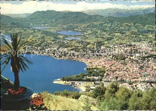 Lugano TI Panorama verso le Alpi Kat. Lugano