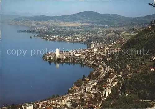 Lac Leman Genfersee Territet Montreux Clarens Vevey et le Mont Pelerin / Genf /Bz. Geneve City