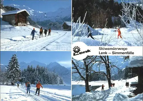 Lenk Simmental Skiwanderwege Lenk Simmenfaelle Kat. Lenk Simmental