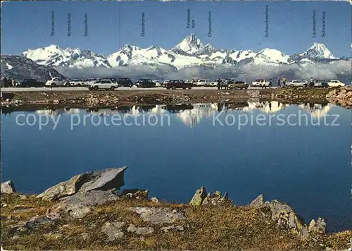 Nufenen Ulrichen Nufenenpass mit Finsteraarhorn Kat. Nufenen