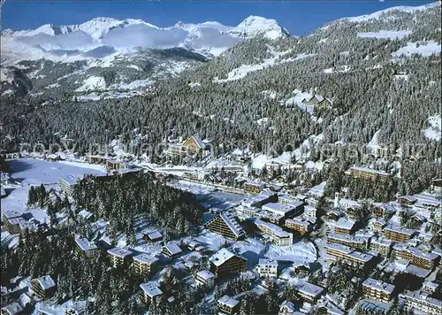 Crans Montana Totalansicht Kat. Crans Montana