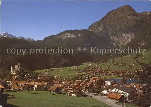 Lungern mit Wildgaerst und Wilerhorn Kat. Lungern