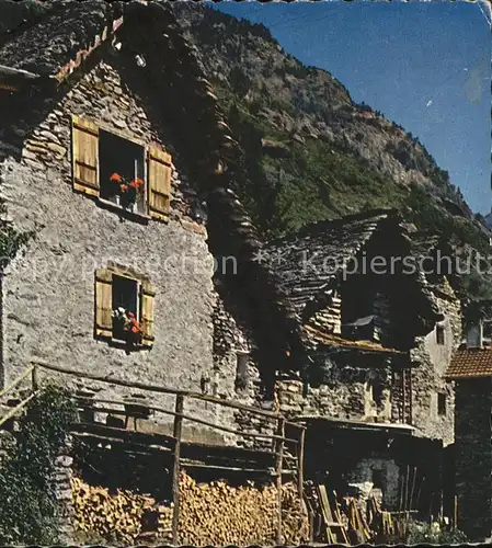 Sonogno Il Ticino pittoresco Kat. Sonogno