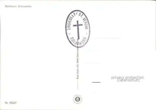 Solothurn Einsiedelei Teilansichten Kat. Solothurn