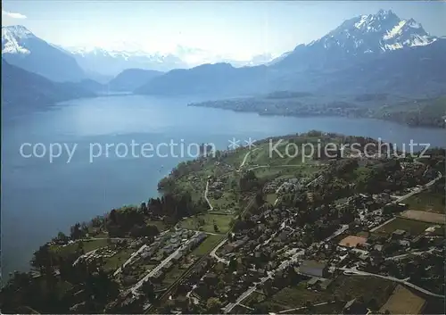 Meggen mit Stanserhorn und Pilatus Kat. Meggen