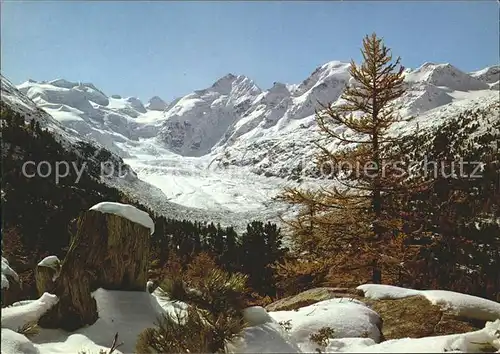 Morteratschgletscher Panorama Kat. Morteratsch