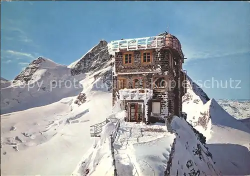 Jungfraujoch Sphinx Observatorium mit Jungfrau Kat. Jungfrau