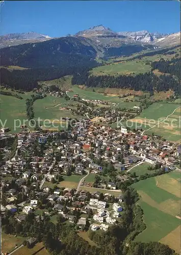 Flims Dorf Fliegeraufnahme Kat. Flims Dorf