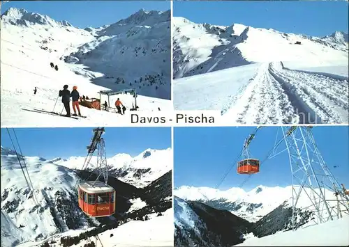 Davos GR Pischa Seilbahn Skigebiet Kat. Davos