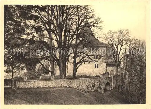 Kyburg Schloss Bruecke Kat. Kyburg