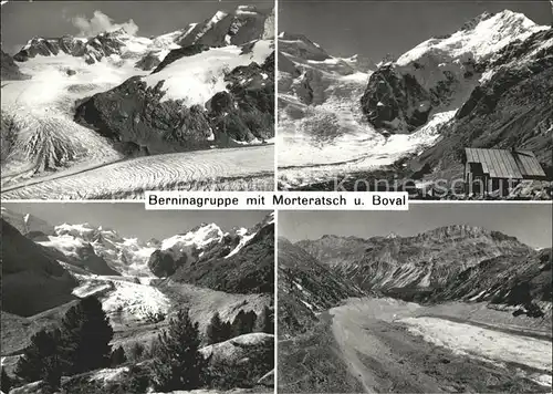 Morteratschgletscher Berninagruppe Boval Kat. Morteratsch