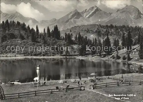 San Bernardino Hinterrhein Lago D`osso Kat. Bernardino San