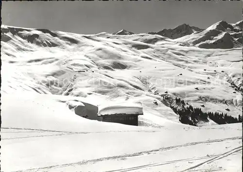 Obersaxen GR Skigebiet Sez Ner / Obersaxen /Bz. Surselva