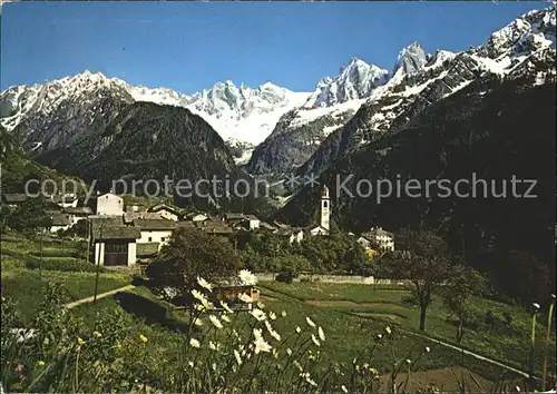 soglio im Bergell Panorama Kat. Soglio