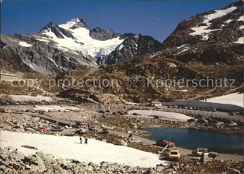 Sustenpass Restaurant Susten Kulm mit Stucklistock Kat. Susten