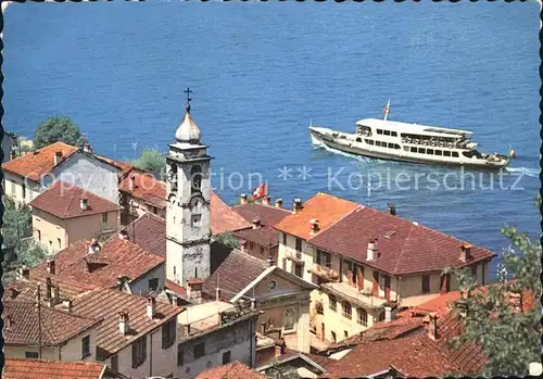 Gerra Locarno Partie am Lago Maggiore Passagierschiff Kat. Gerra