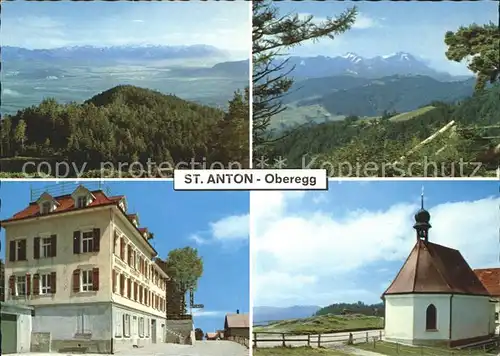 Oberegg IR Hotel Alpenhof St Anton Kapelle Panorama Kat. Oberegg
