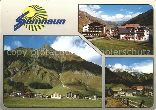 Samnaun Dorf Teilansichten Kat. Samnaun Dorf