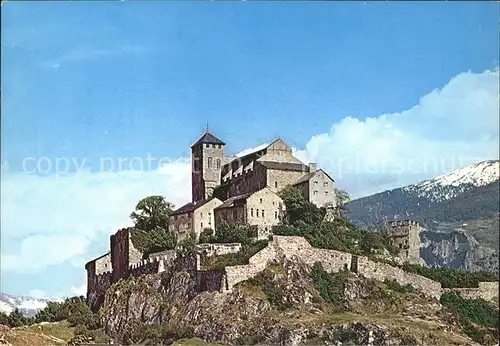 Sion VS Chateau de Valere et chapelle de tous les Saints Kat. Sion